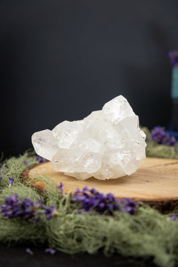 Apophyllite Crystal, Clear Gemstone for Spiritual Awakening, Energy Amplifier, Meditation Stone, Crown Chakra Alignment, Healing Crystal