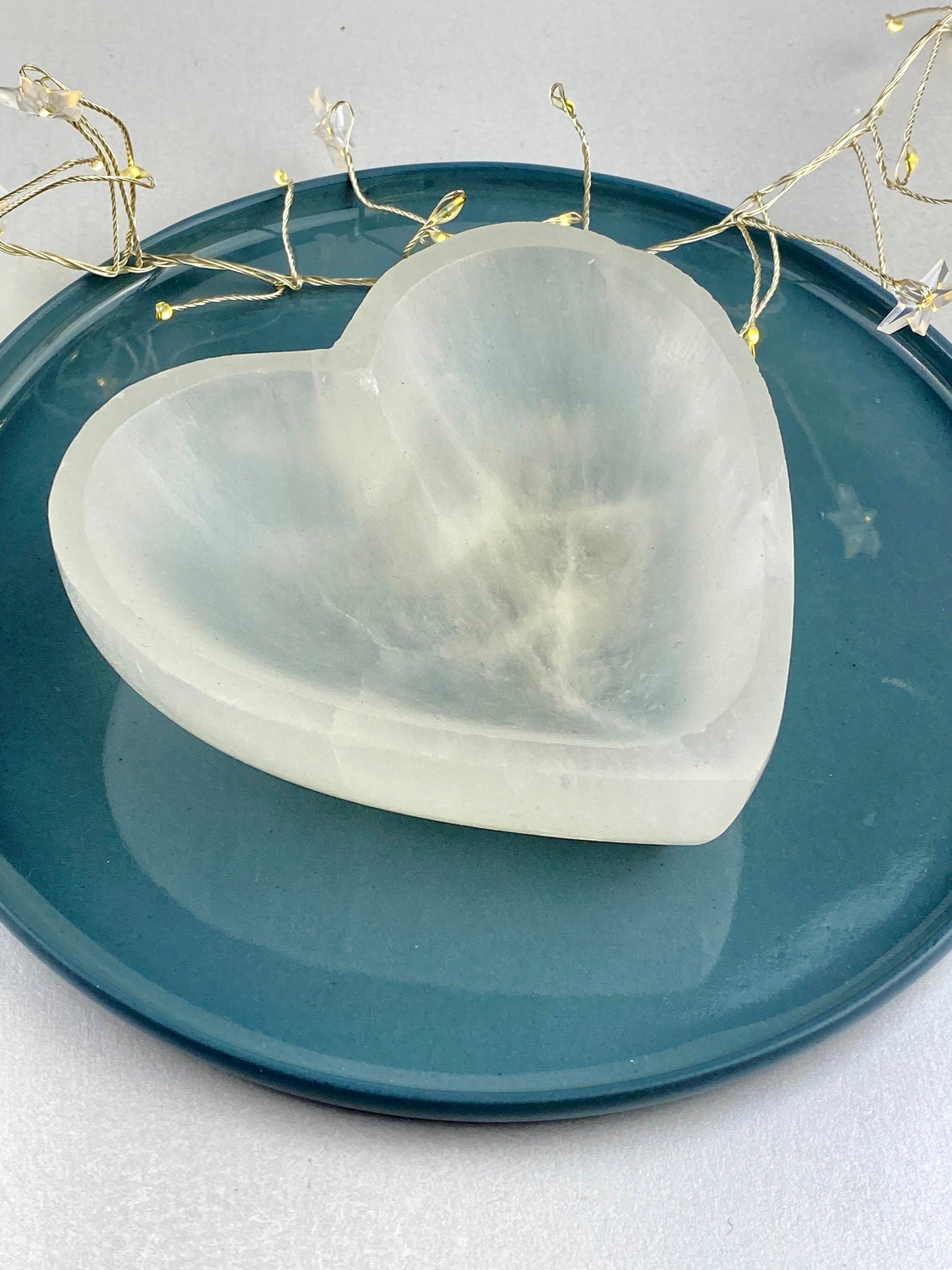 Selenite heart crystal bowl, Crystal charging, Cleanse crystals, Gift for a loved one, House warming gift