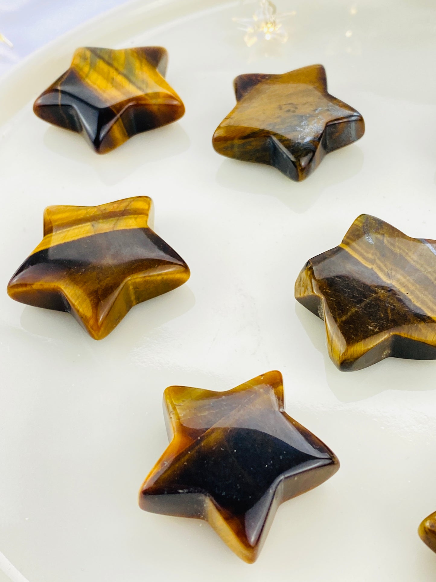 Tigers Eye Crystal Star, A powerful crystal for grounding, protection and bringing clarity of intention.