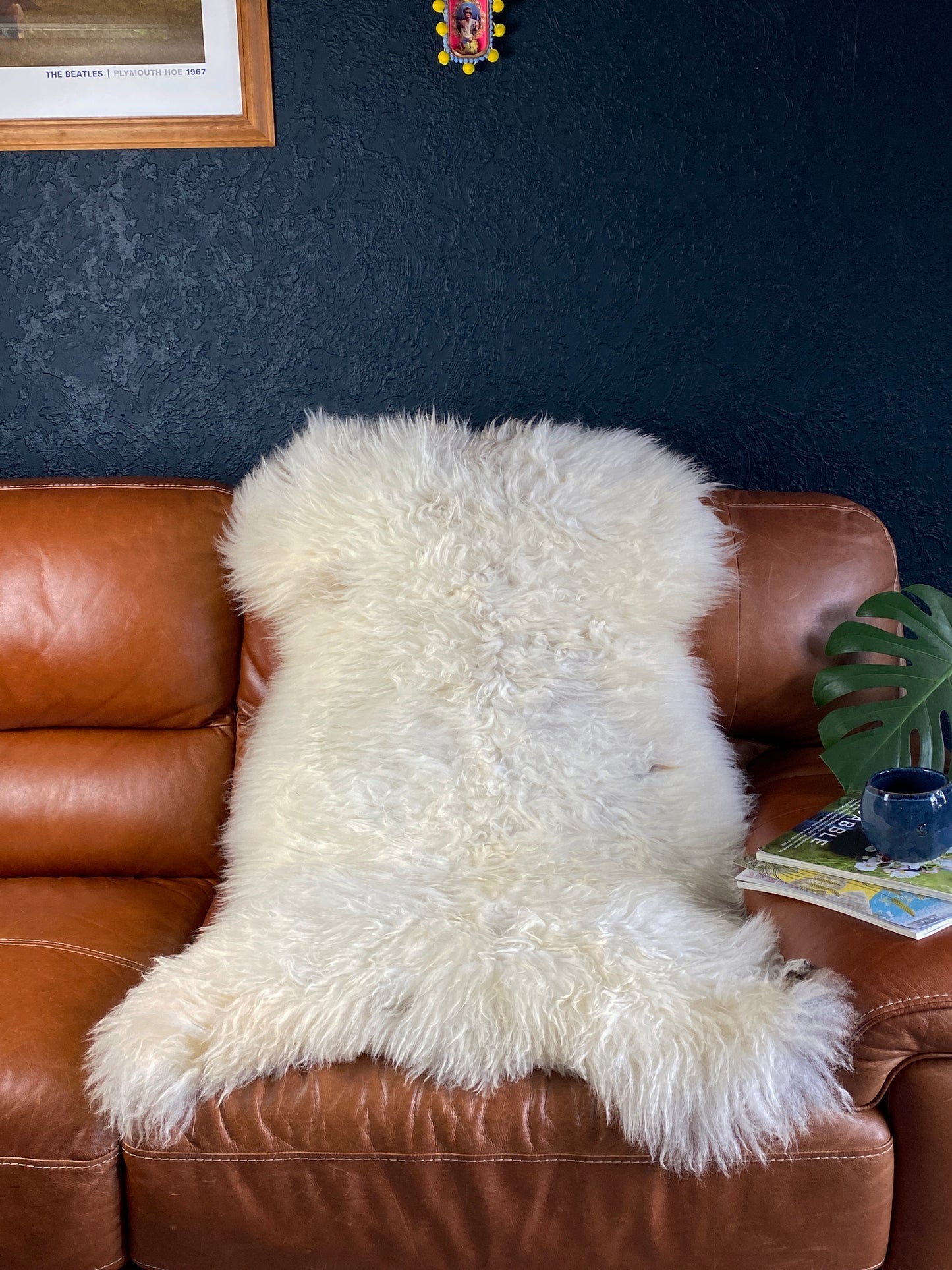 Cream Sheepskin Rug, XL sheepskin, No dye, Natural sheepskin, Hygge home, Herdwick sheep, Hygge rug, Speciality breed sheep, UK sheepskin