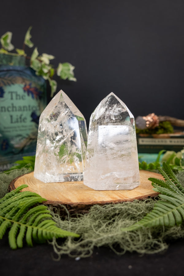 High Grade Lemurian Quartz Point, Intuitively Chosen, Radiating Light, Wisdom, and Soulful Connection to Higher Realms