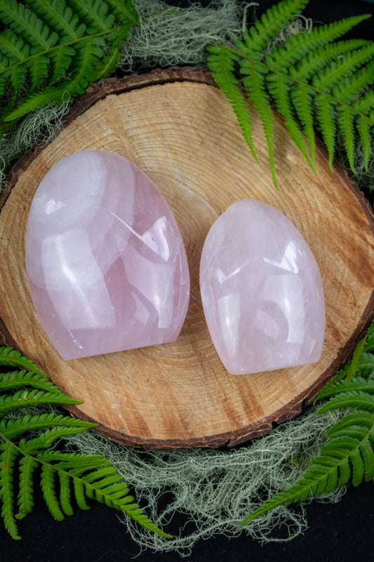 High Grade Rose Quartz Freeform Stone, Soothing Heart Healing Crystal, Love Gem for Emotional Support and Gentle Self Compassion