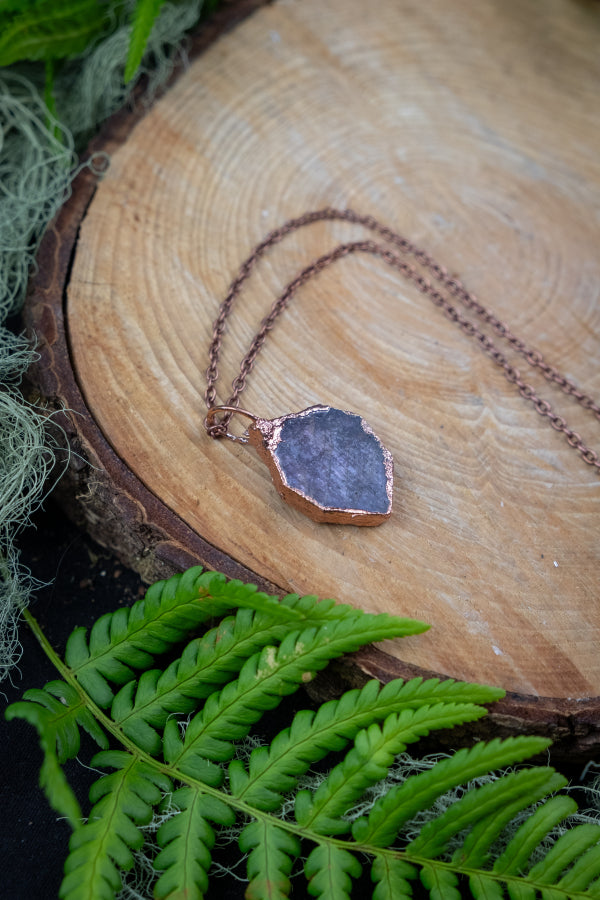 Raw Ruby Crystal and Copper Pendant for Passion Protection Courage and Vitality, Handmade Raw Gemstone Necklace, Crystal Healing Jewellery