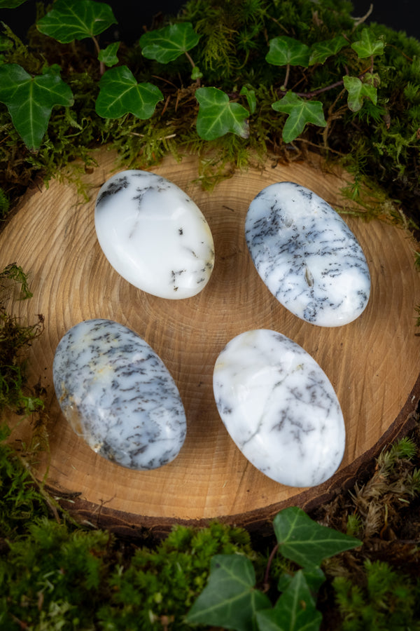 Merlinite Crystal Palms, Magical Merlinite, Dendritic Opal, Clairvoyance crystals, Crystal of magic.