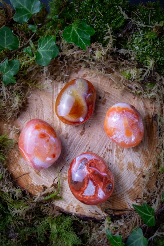 Carnelian Crystal Palm Stone, Crystal for passion, love and creativity, Sacral chakra crystal, A grade quality, Incredible energy.