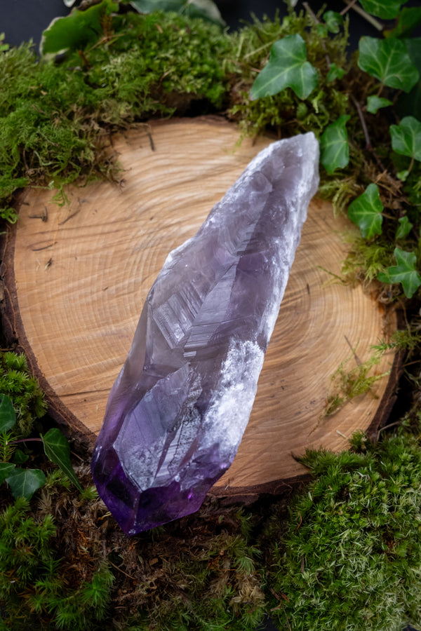 Royal Amethyst crystal Sceptre,  Purple crystal, Gemstone wand, Healing gemstone, Soothing stone, Crystal wand, A grade Amethyst.