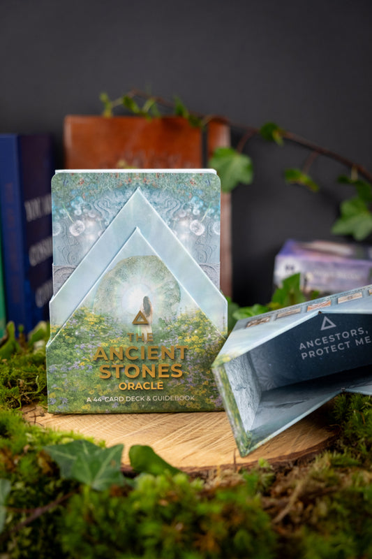 The Ancient Stones Oracle Card Deck and Guidebook by Rebecca Campbell, Ancient wisdom, Ancestor cards, Wisdom keeper oracle.