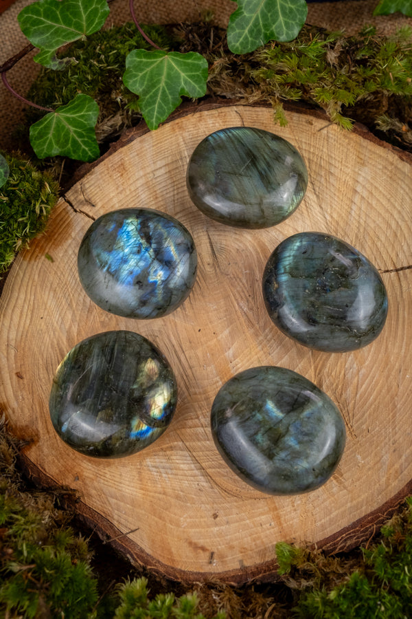 Labradorite crystal palm stones, Crystal for intuition, Spiritual gift, gemstone of love, calming crystal, Magical gemstone, Rainbow crystal