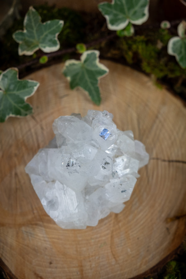 Apophyllite Crystal, Clear Gemstone for Spiritual Awakening, Energy Amplifier, Meditation Stone, Crown Chakra Alignment, Healing Crystal