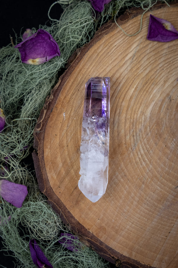 Michelle - Private Order - Streep Mine Amethyst with Phantoms and Crystal Key