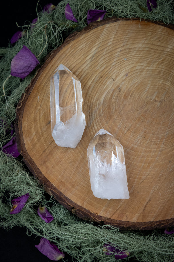 Rare Pink Colombian Lemurian Quartz Crystal, High Vibration Stone for Heart Healing, Clarity, Inner Wisdom and Divine Feminine Energy