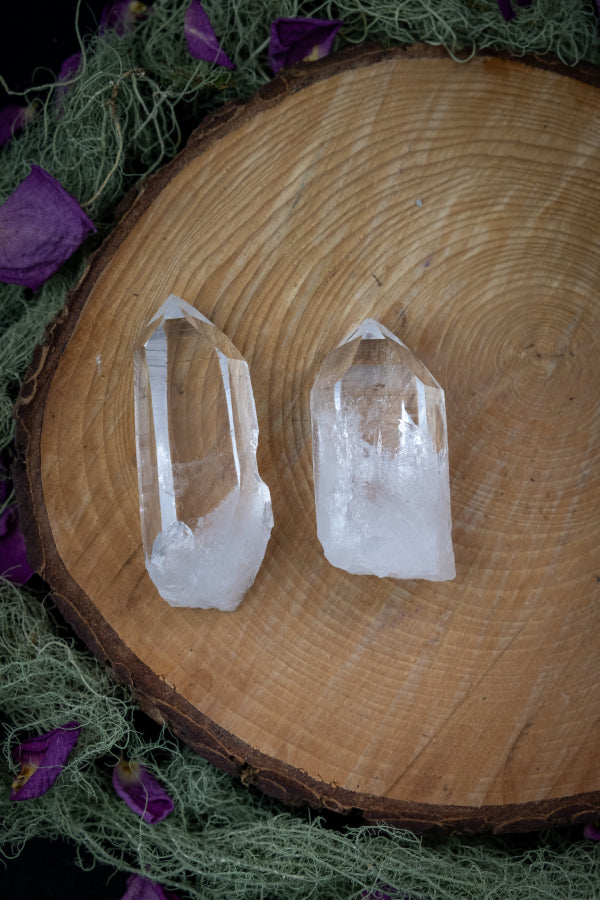 Rare Pink Colombian Lemurian Quartz Crystal, High Vibration Stone for Heart Healing, Clarity, Inner Wisdom and Divine Feminine Energy