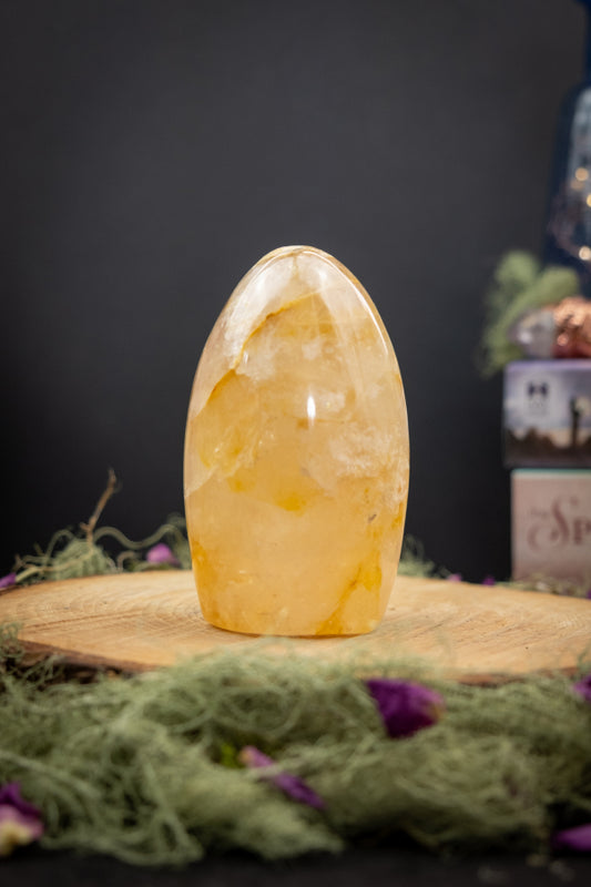 Golden Healer Quartz Freeform, Healing Crystal Stone, High Vibration Gem for Energy Alignment, Clarity, Self Healing and Divine Light