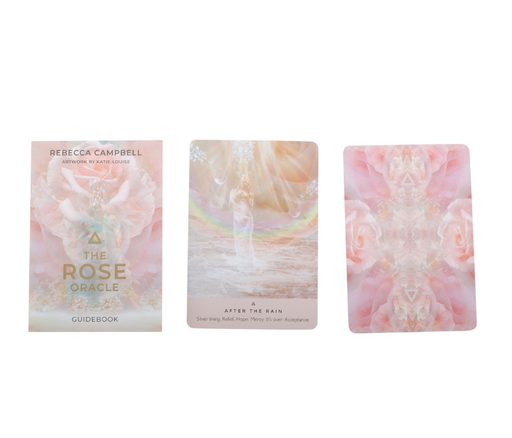 Rose Oracle Card Deck by Rebecca Campbell, Mystical Goddess Wisdom, Healing Rose Energy, 44 Oracle Cards, Spiritual Guidance Tool