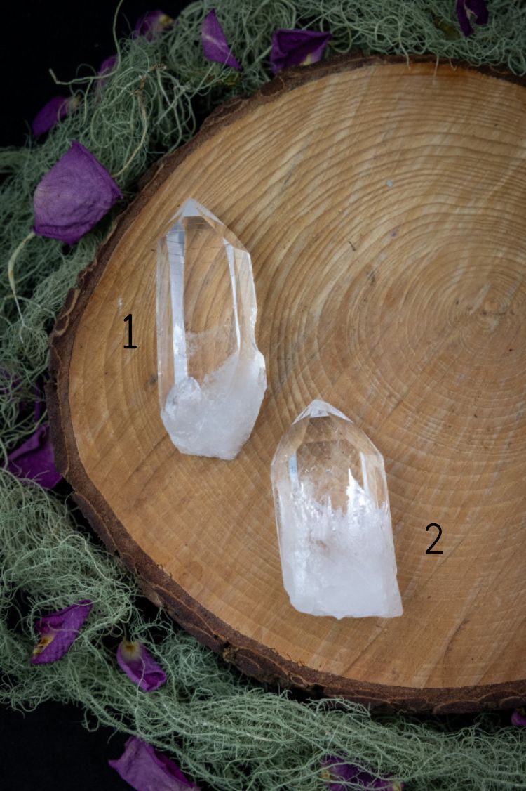 Rare Pink Colombian Lemurian Quartz Crystal, High Vibration Stone for Heart Healing, Clarity, Inner Wisdom and Divine Feminine Energy