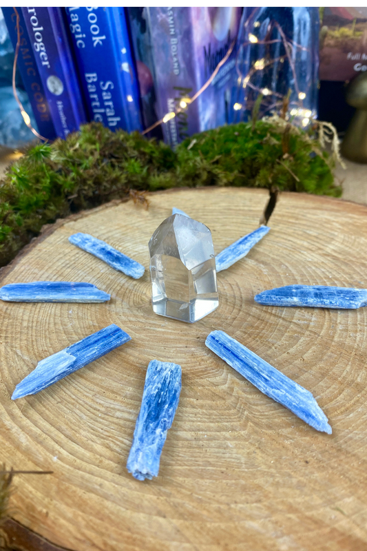 Kyanite Crystal Blades, Raw Blue Gemstones for Grids, Energy Clearing, Chakra Alignment, Meditation, Spiritual Healing Stones