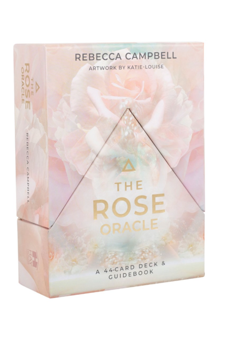 Rose Oracle Card Deck by Rebecca Campbell, Mystical Goddess Wisdom, Healing Rose Energy, 44 Oracle Cards, Spiritual Guidance Tool