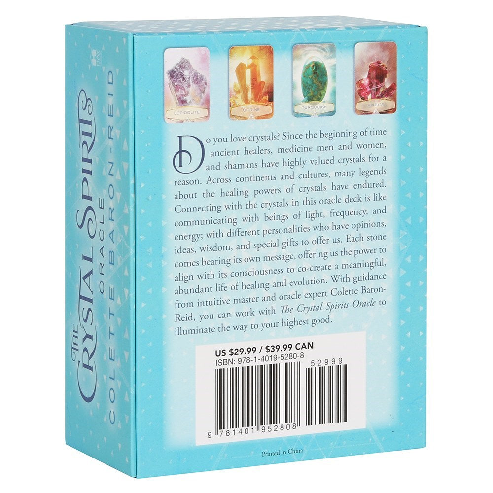 The Crystal Spirits Oracle card deck by Colette Baron-Reid, Powerful messages from the crystals, Heal and guide, Beautiful folding box