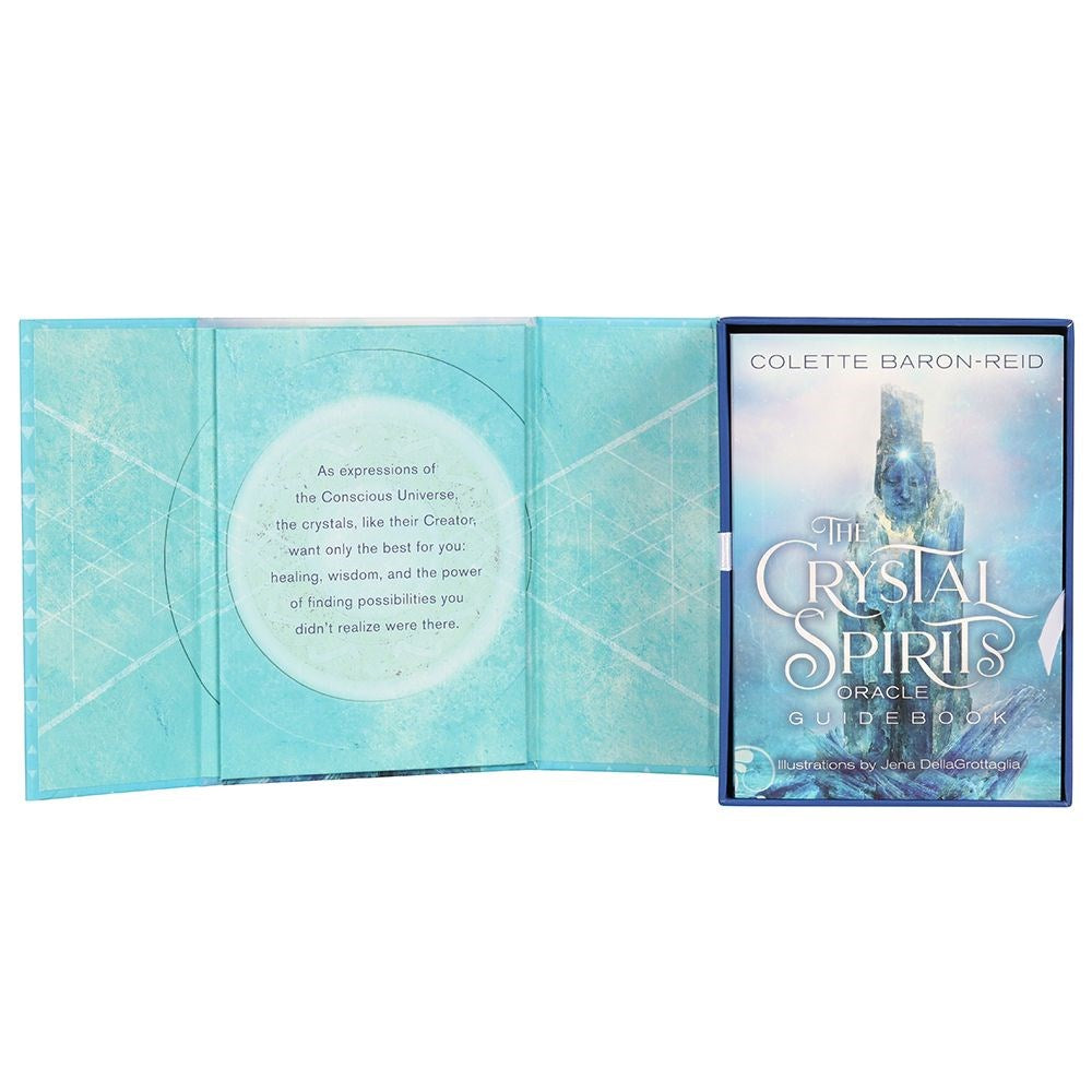 The Crystal Spirits Oracle card deck by Colette Baron-Reid, Powerful messages from the crystals, Heal and guide, Beautiful folding box