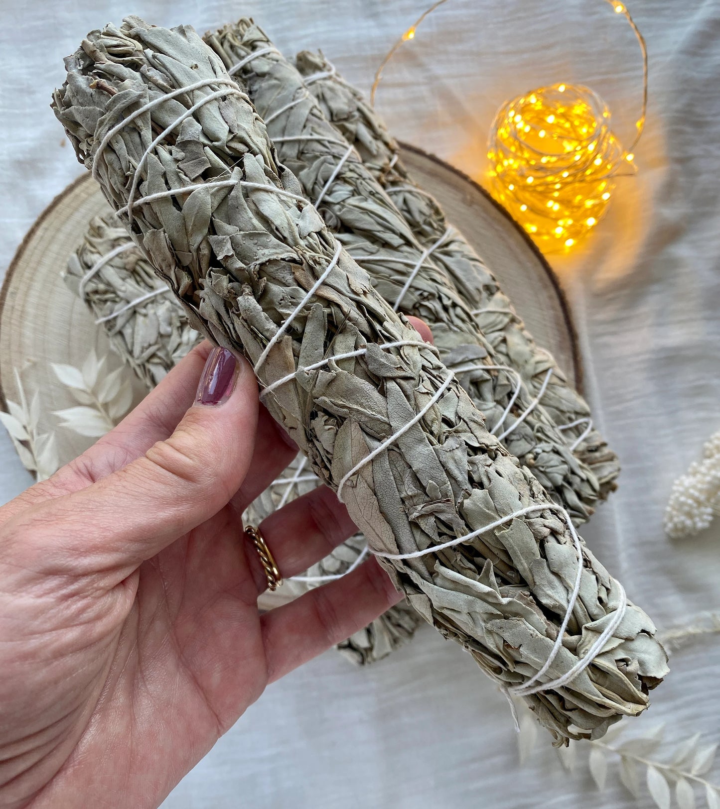 Sage Smudge Stick (large) Cleanse your aura, home and crystals. Smoke cleansing ritual, Ethically grown & sourced