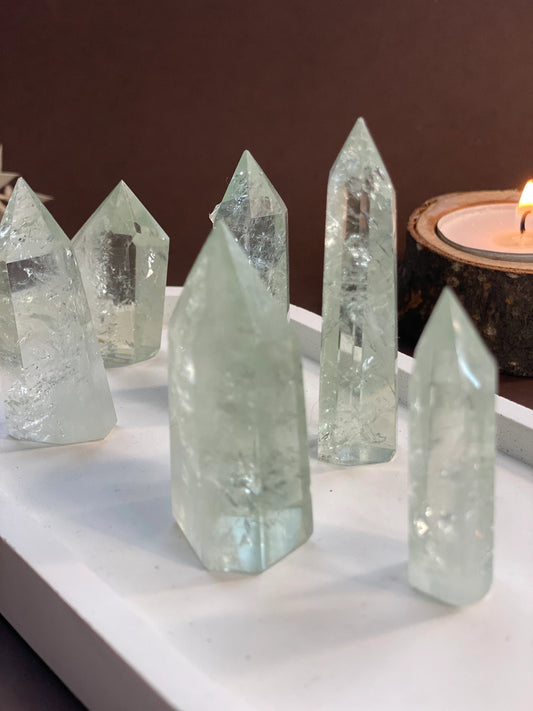 Prasiolite crystal, Green amethyst, Green quartz, Abundance crystal, Crystal for prosperity, Crystal for healing, Genuine Prasiolite