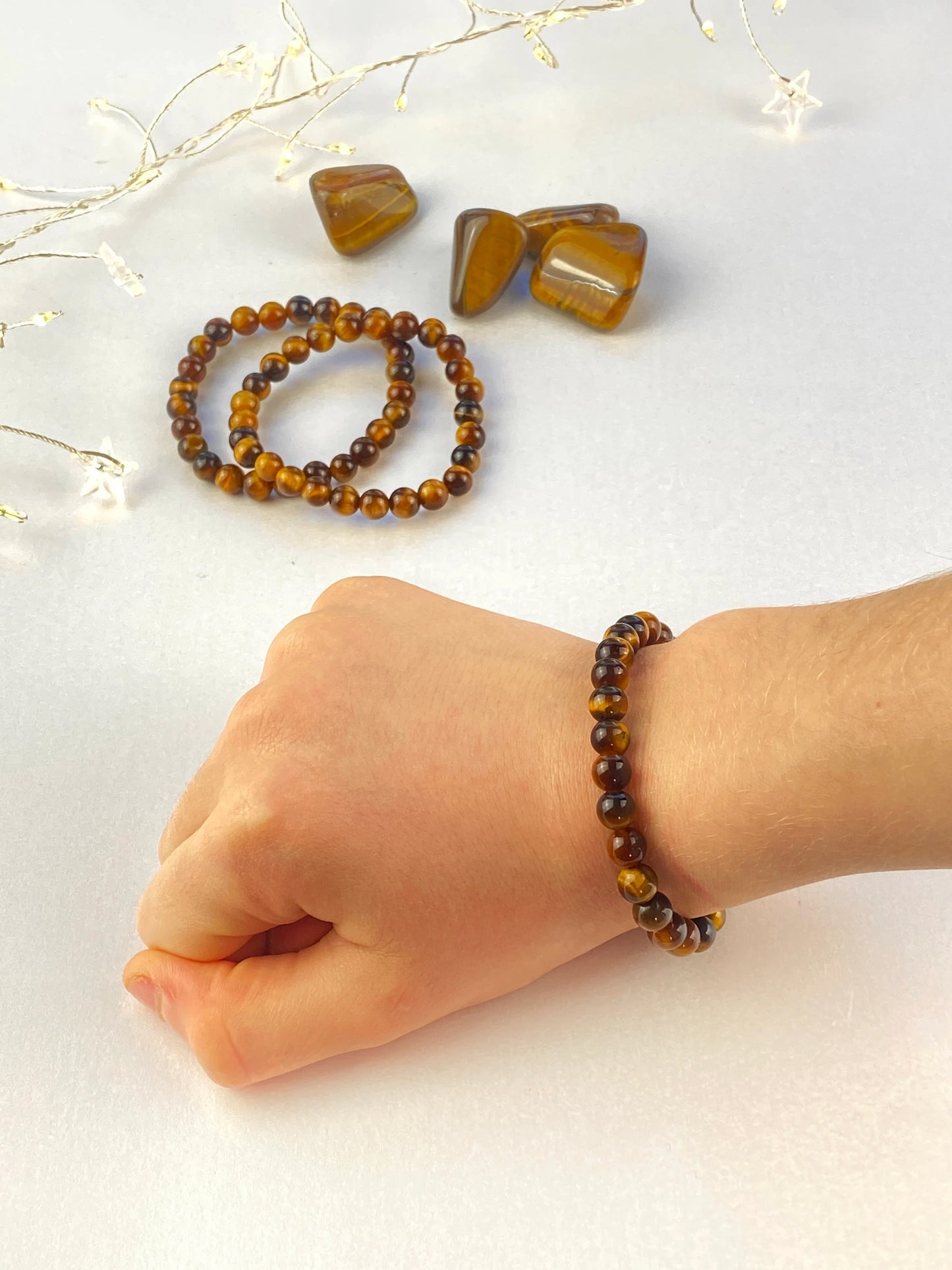 Children's Tigers Eye crystal bracelet, Crystal for Courage, protection. Perfect for courageous cubs