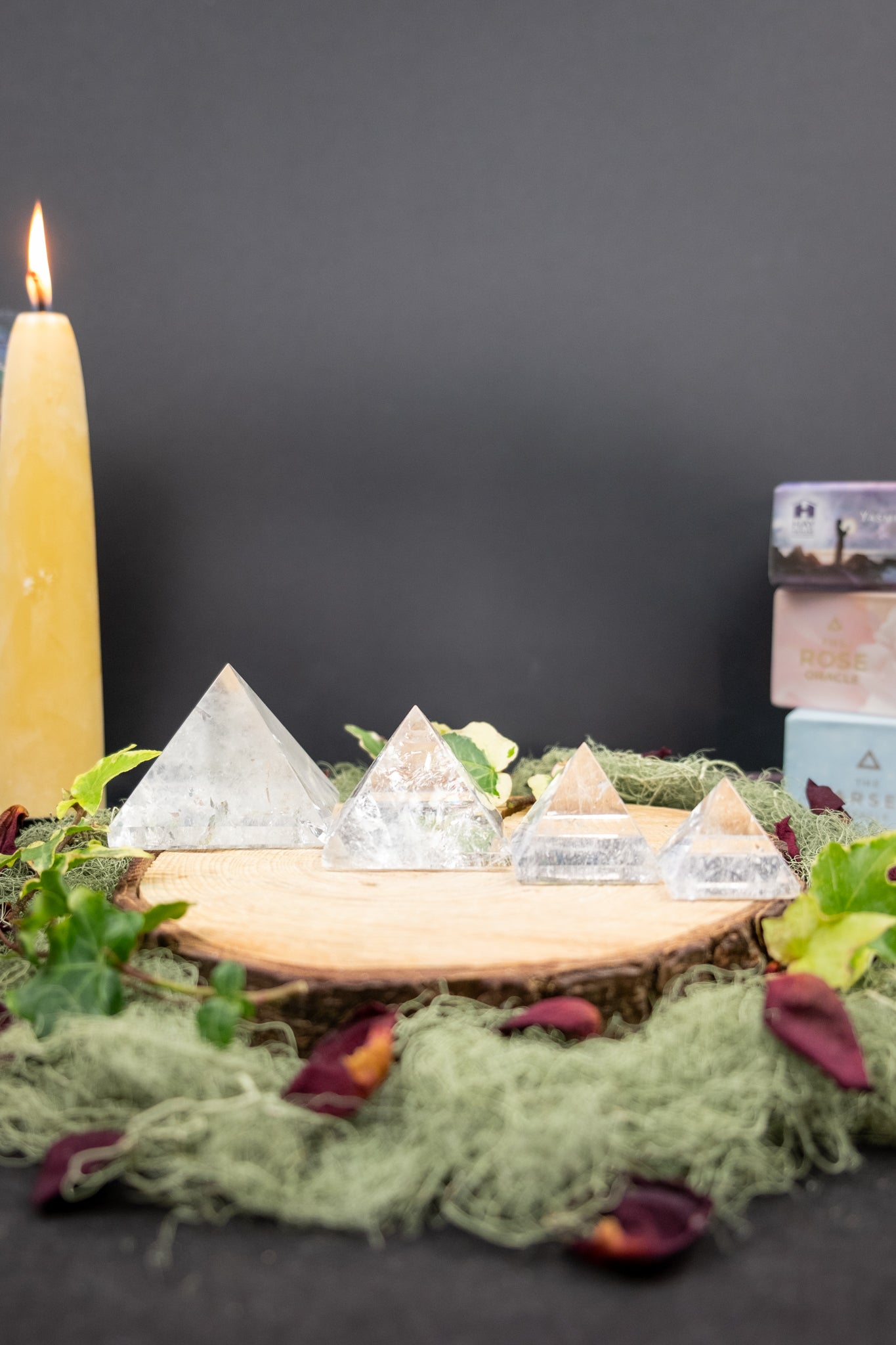 High Grade Lemurian Quartz Pyramid Crystal, Exceptional Clarity, Natural Rainbows, Ethically Sourced Healing Stone