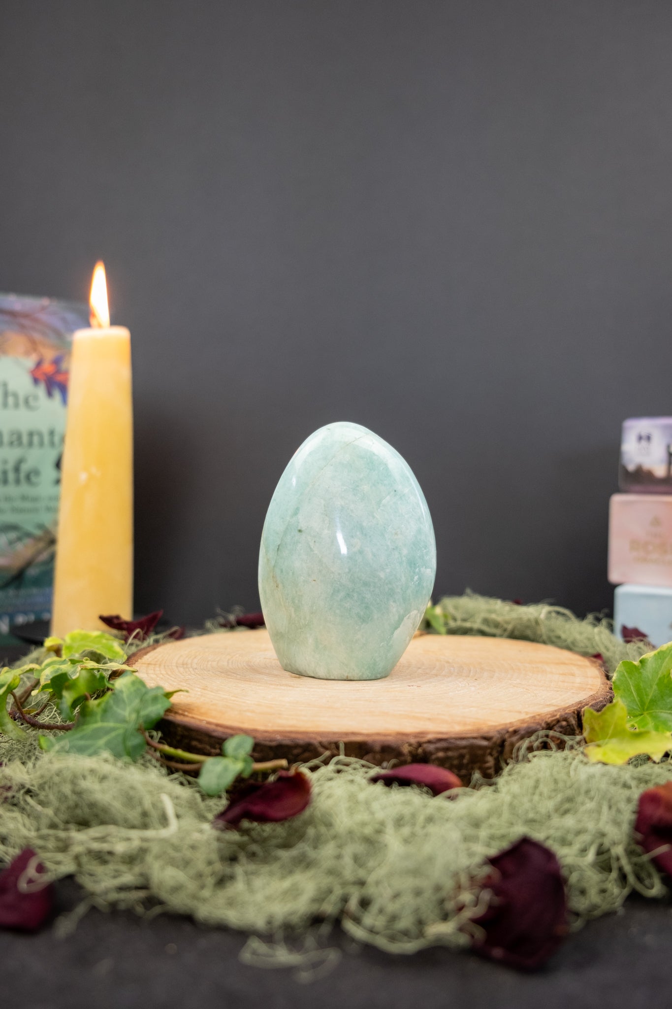 Amazonite Freeform Crystal, Polished Amazonite Stone for Calm and Emotional Balance, Ethically Sourced from Madagascar