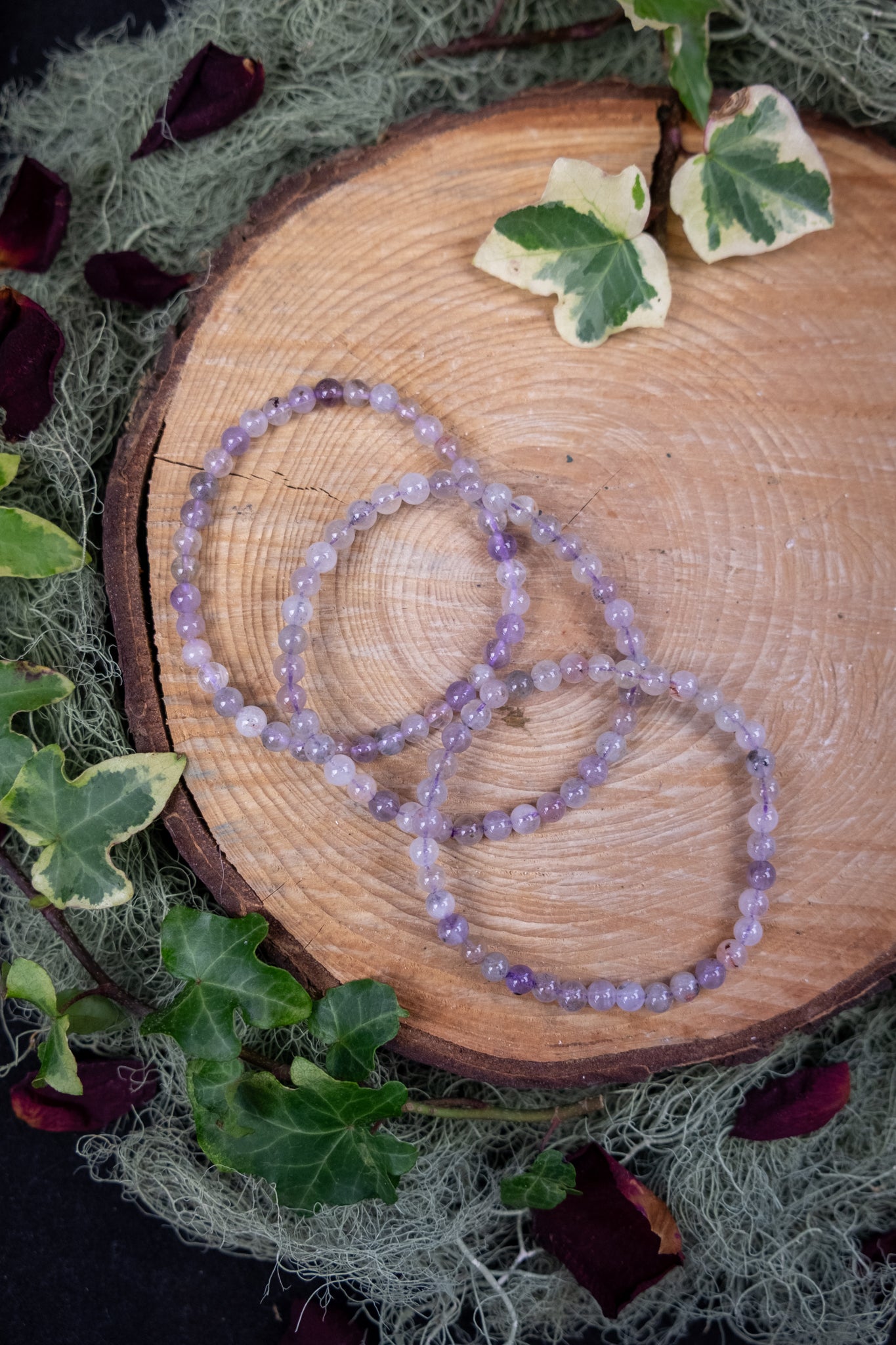 Auralite 23 Bracelet, 5mm Bead, Crystal Stone for Spiritual Awakening and Protection, Ethically Sourced from Canada