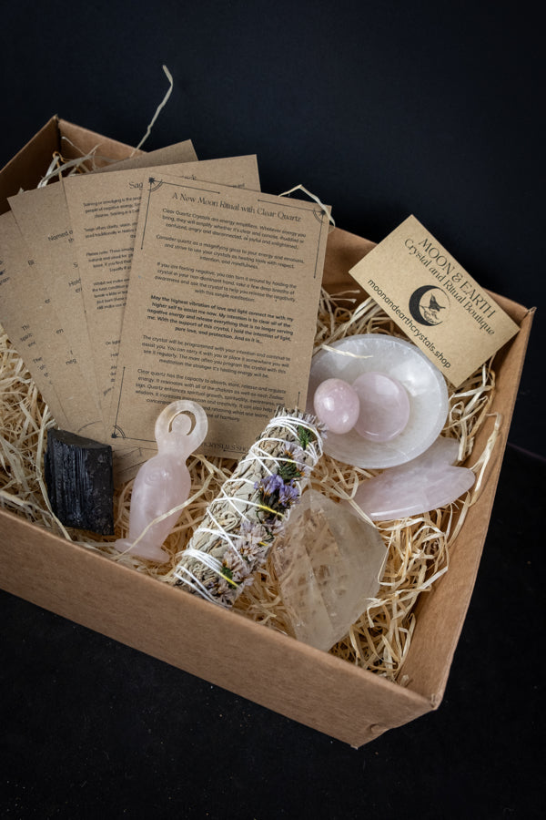 Intuitively Chosen Crystal Box, Inspired by the month or your personal desires, Intuitively chosen.