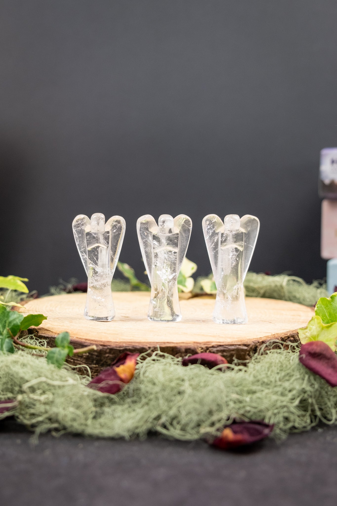 Lemurian Quartz Angel Crystal Carving, High Clarity Lemurian Seed Quartz Guardian Stone, Ethically Sourced Spiritual Support