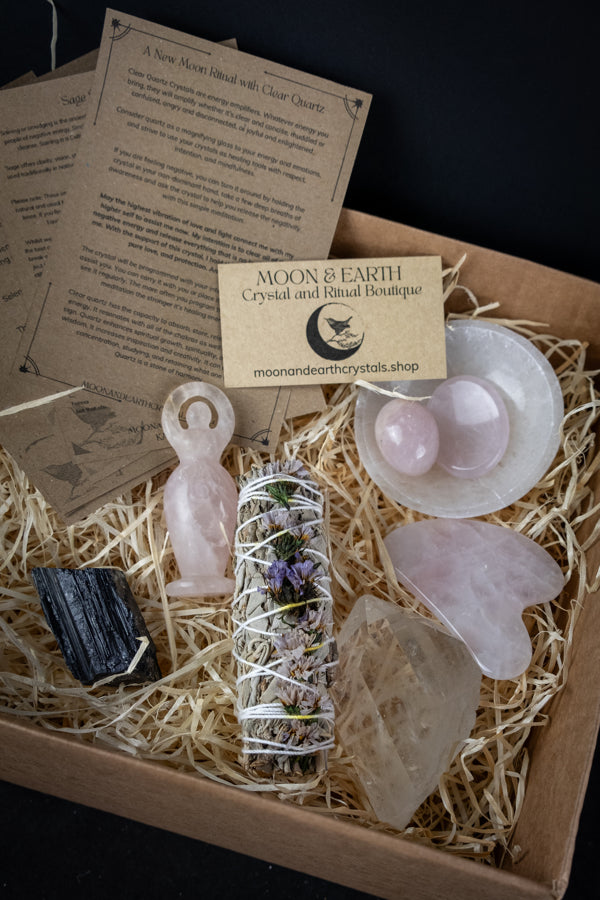 Intuitively Chosen Crystal Box, Inspired by the month or your personal desires, Intuitively chosen.