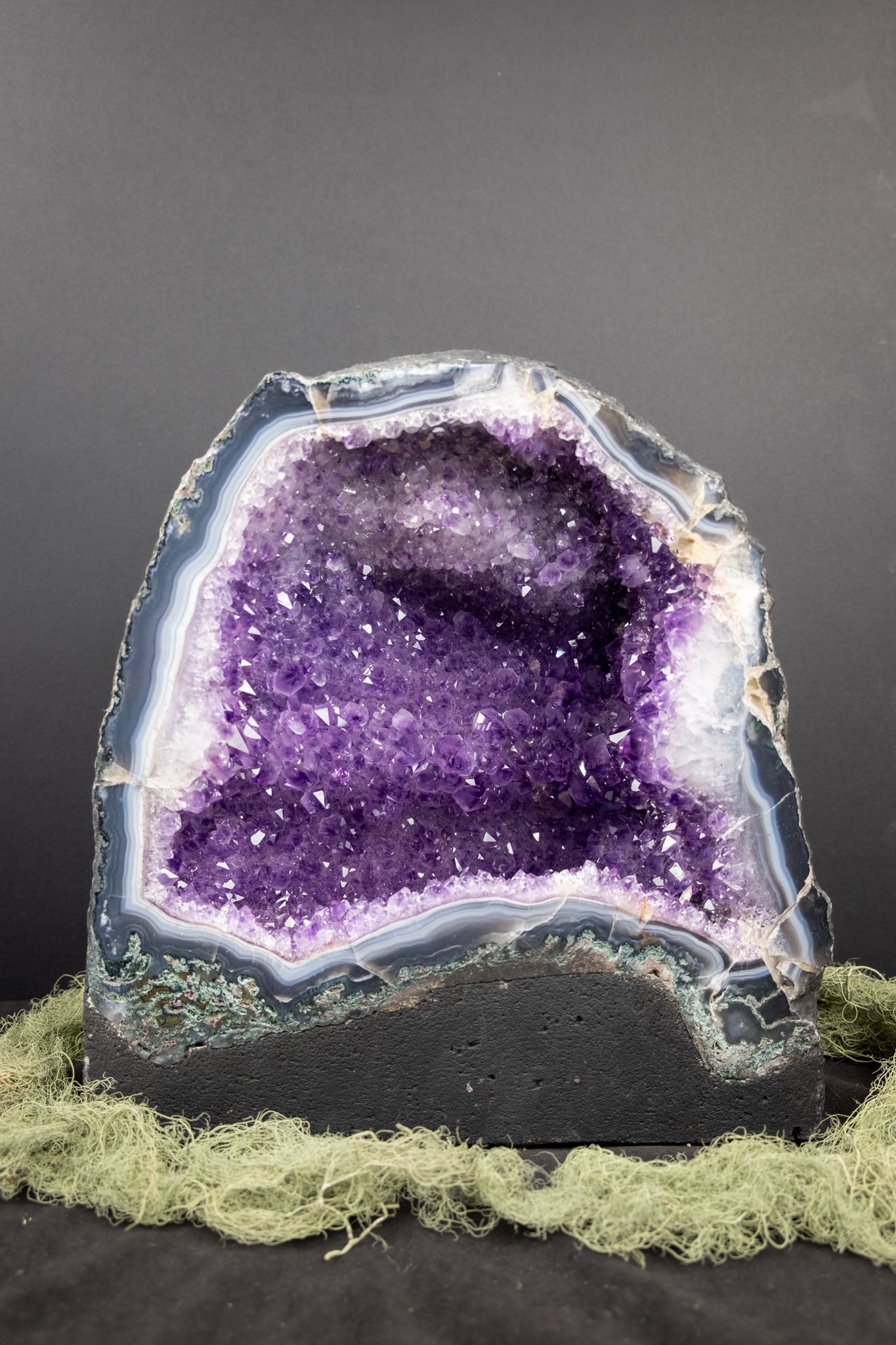 Amethyst Cathedral Geode, Large Natural Crystal Cave, Stone for Calm Clarity and Spiritual Protection, Ethically Sourced from Brazil