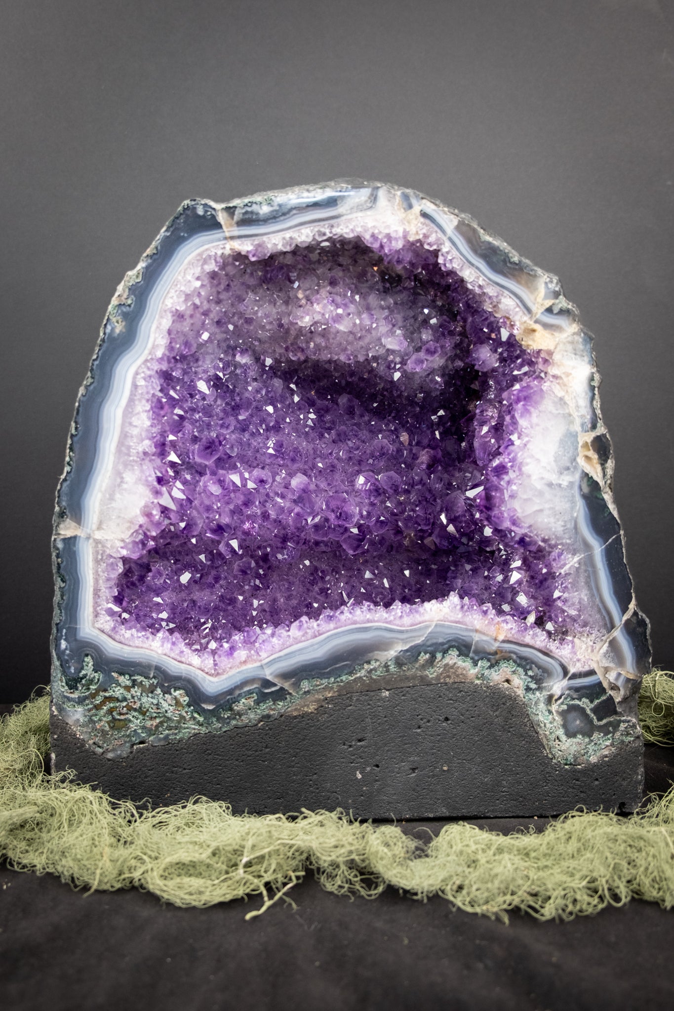 Amethyst Cathedral Geode, Large Natural Crystal Cave, Stone for Calm Clarity and Spiritual Protection, Ethically Sourced from Brazil