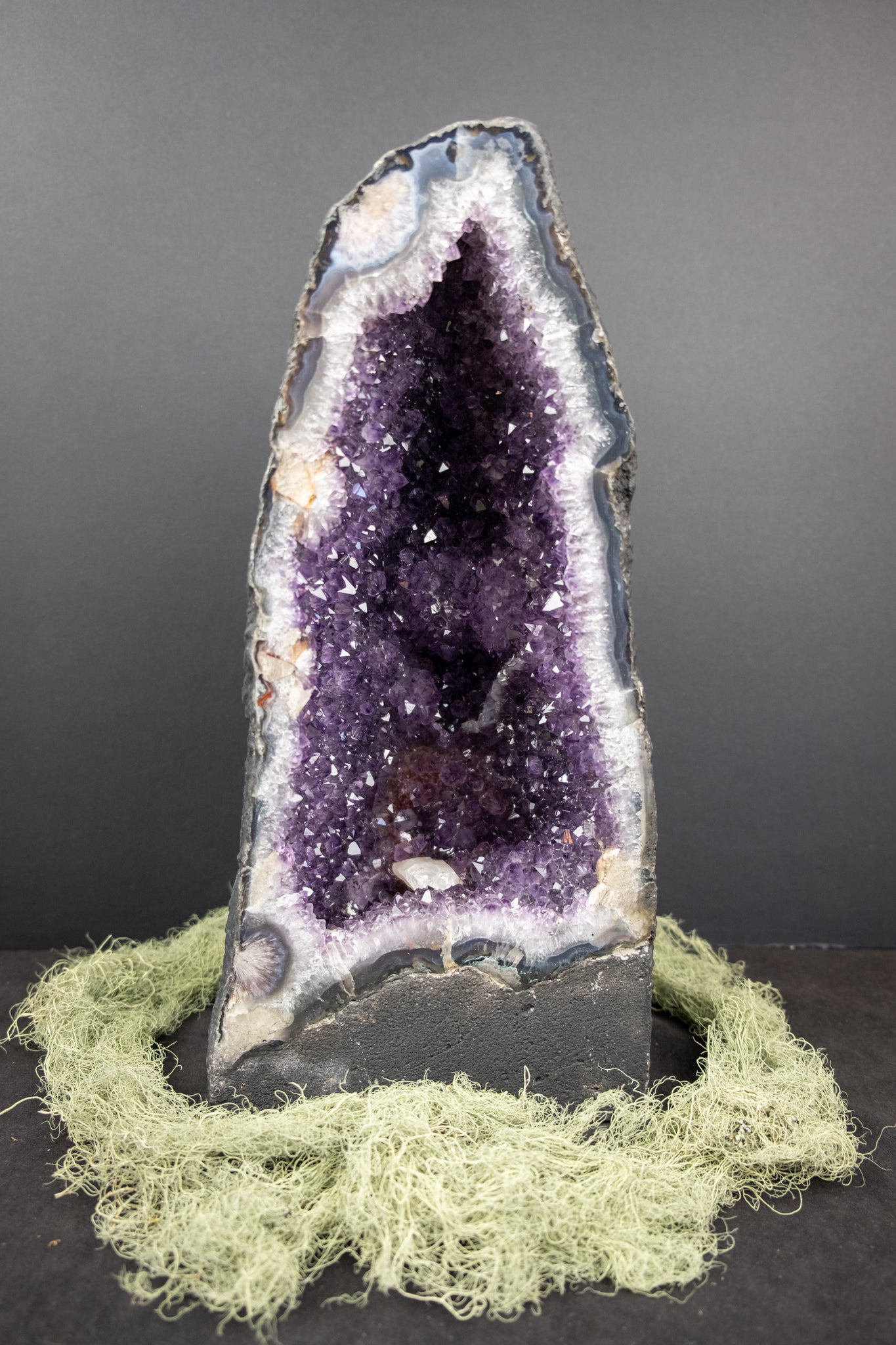Amethyst Cathedral Geode, Brazilian Amethyst Cathedral, Crystal Stone for Calm and Spiritual Protection, Ethically Sourced from Brazil