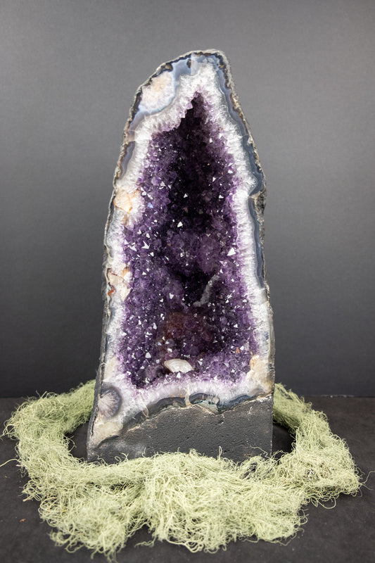 Amethyst Cathedral Geode, Brazilian Amethyst Cathedral, Crystal Stone for Calm and Spiritual Protection, Ethically Sourced from Brazil