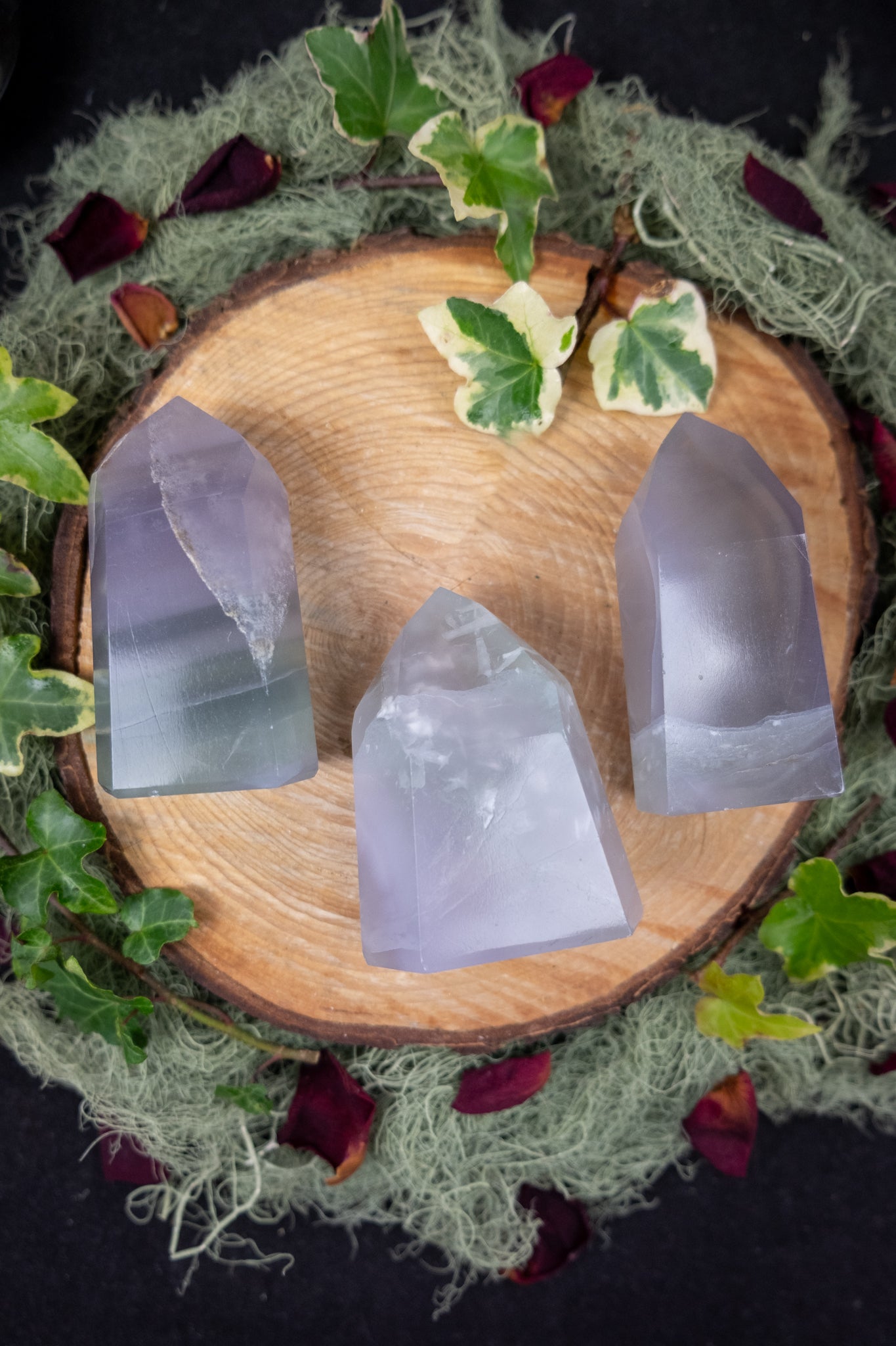 Yttrium Fluorite Point, Rare Fluorite Crystal for Mental Clarity Emotional Integration and Higher Awareness