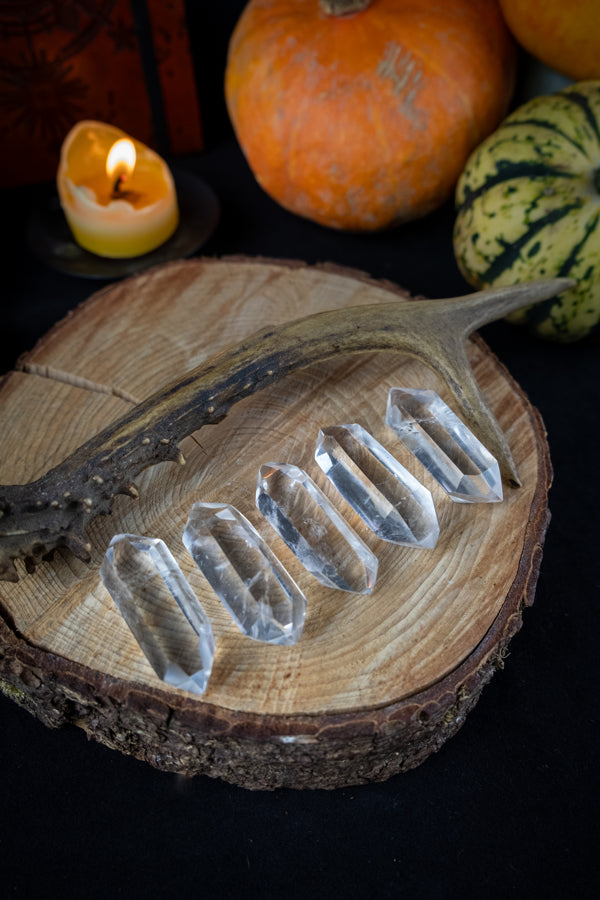 Clear Quartz Double Terminated Crystal, Crystal to direct energy flow, Reiki crystal, Crystal gridding, Master Healer crystal