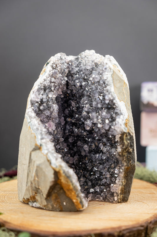 Black Amethyst Geode, Uruguay