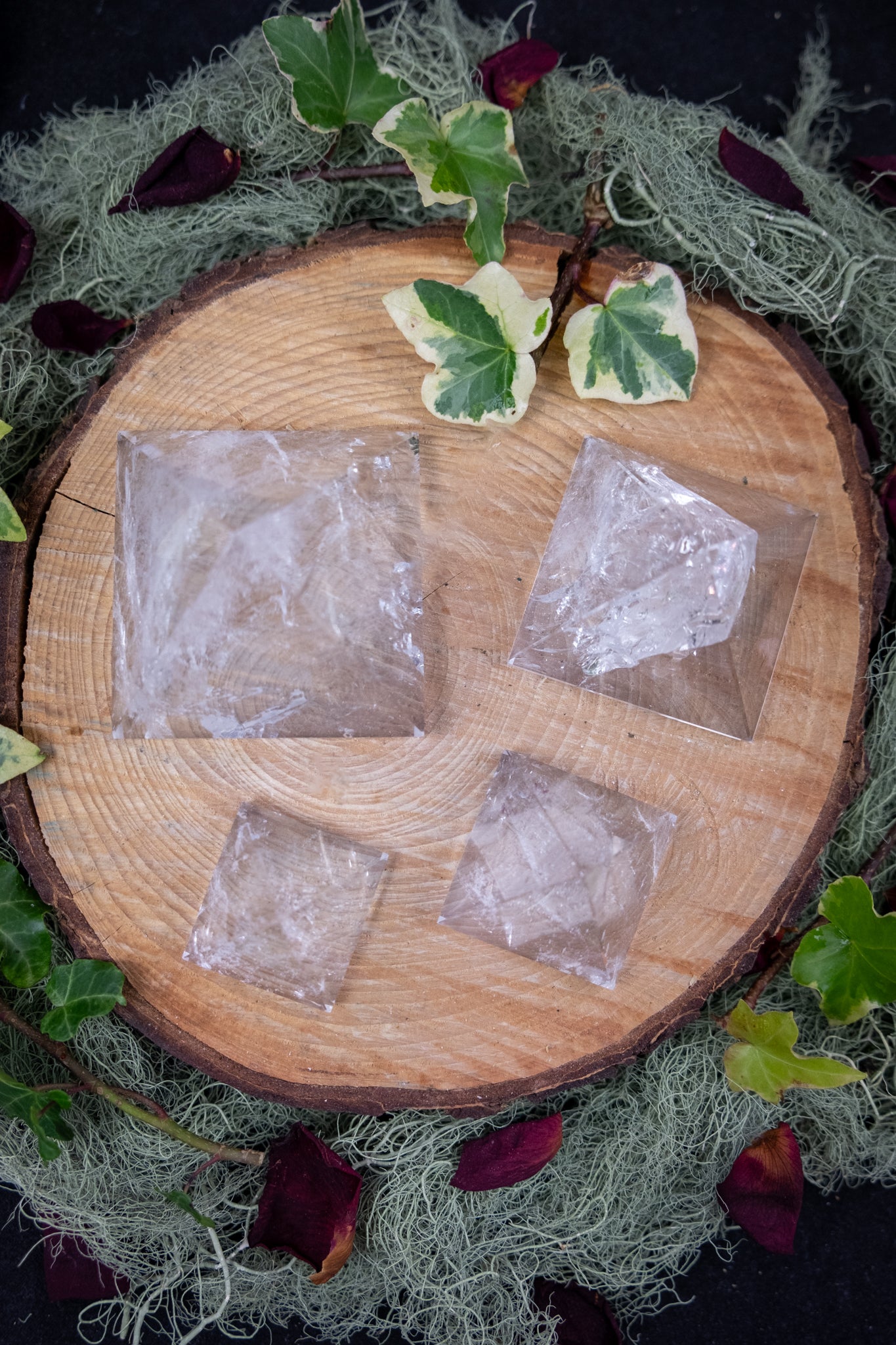 High Grade Lemurian Quartz Pyramid Crystal, Exceptional Clarity, Natural Rainbows, Ethically Sourced Healing Stone