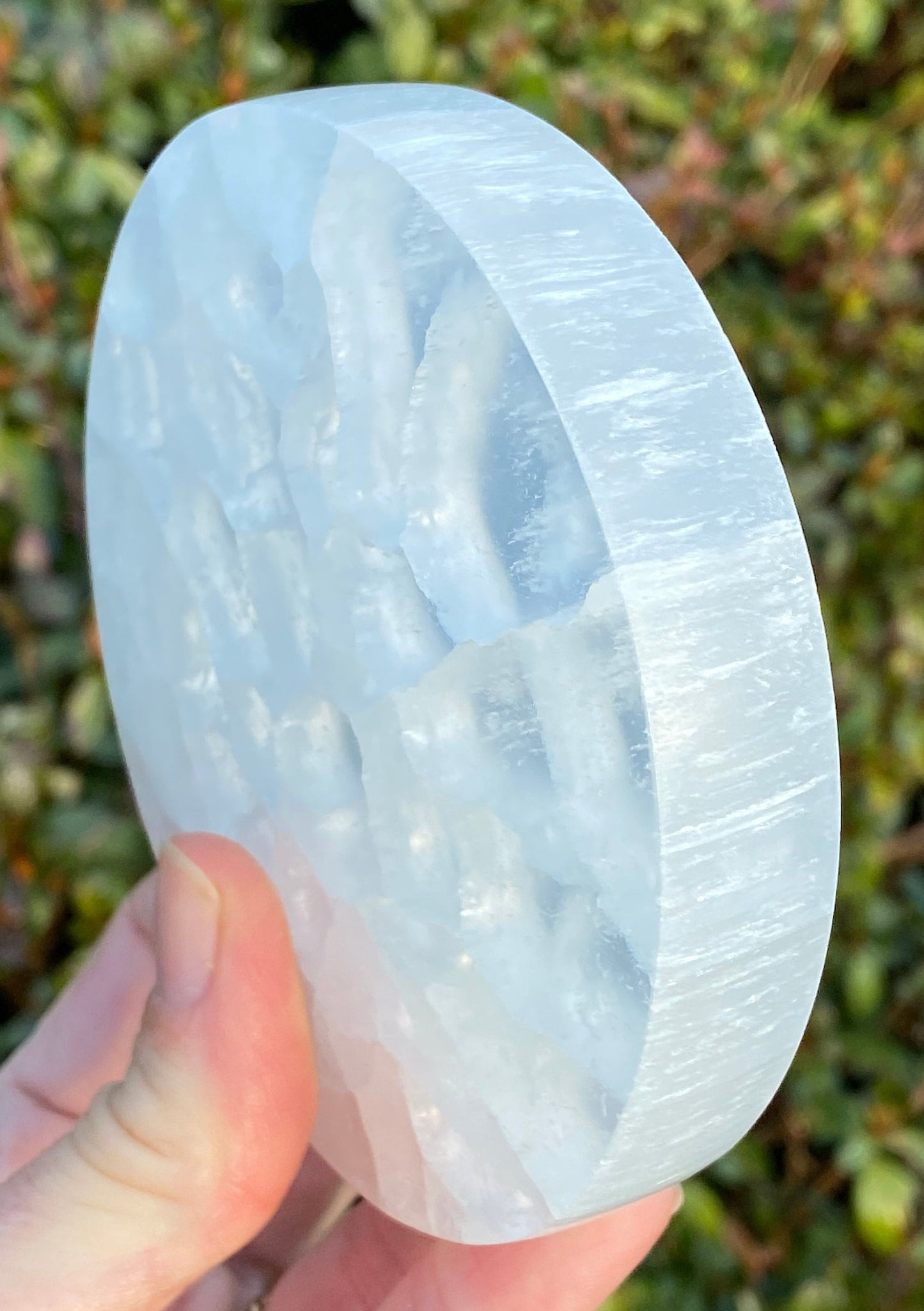 Selenite crystal charging plate, Cleanse and charge crystals, High vibration crystal