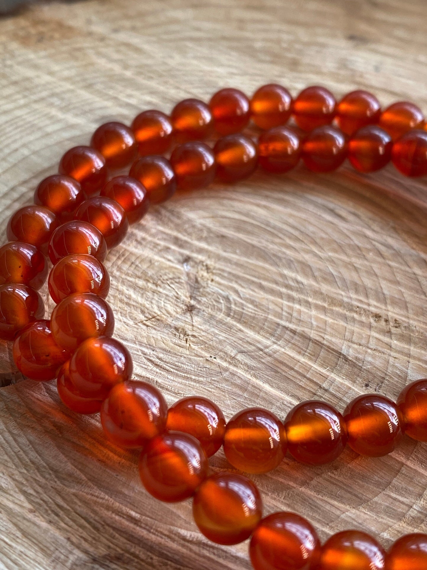 Carnelian Crystal Bracelet, Crystal for passion, love, creativity,  Root chakra crystal.