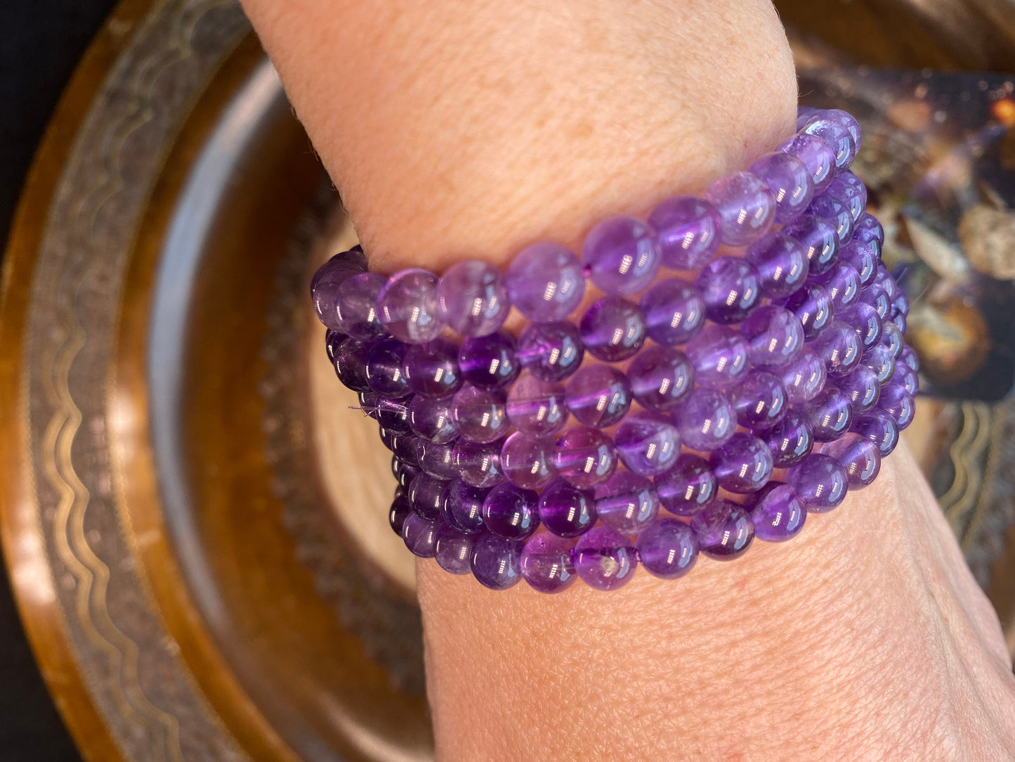 Amethyst crystal bracelet, Crystal for sleep and healing.