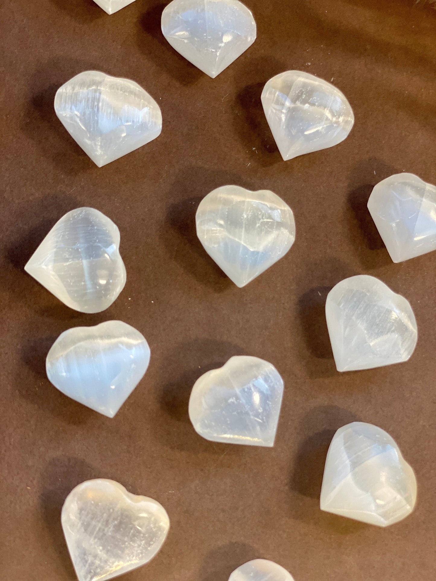 Selenite crystal heart (small) pocket treasure crystal.